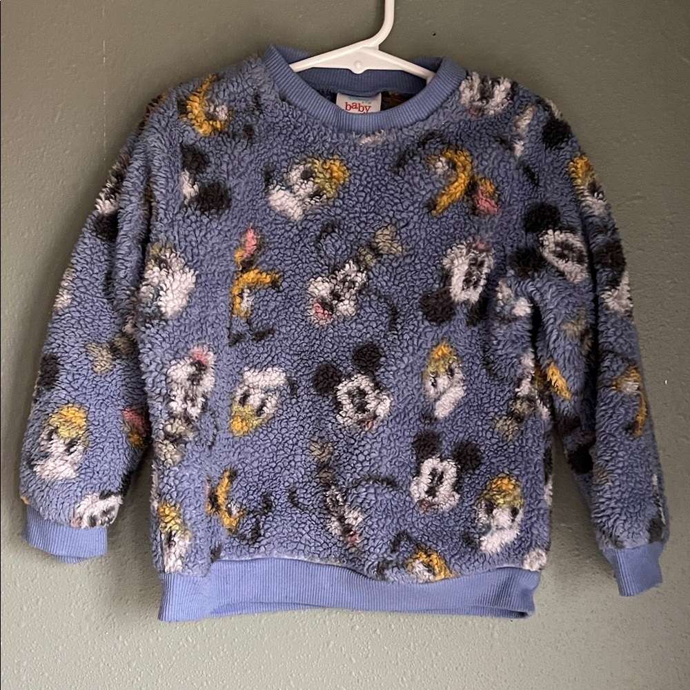 Disney Toddler Blue Fleece Sweater and Pant Set